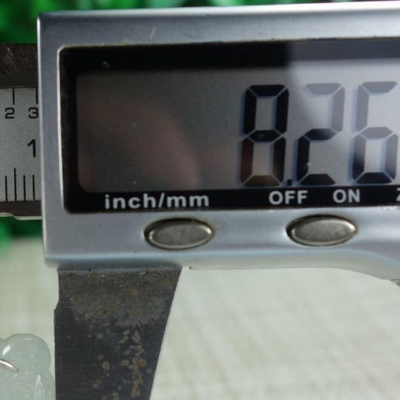 Certified Icy White Natural A jadeite jade Lotus Ring 925 Silver戒指（Free Size） - Picture 5 of 11